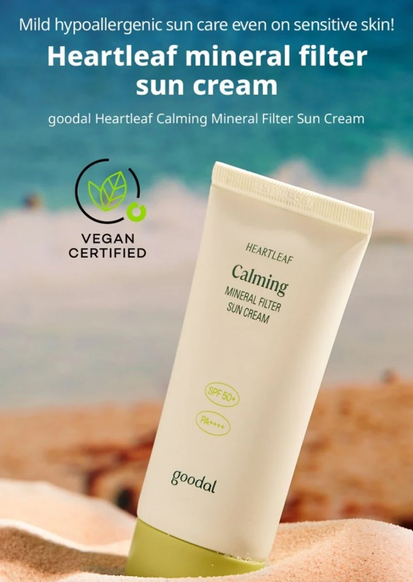 Goodal - Heartleaf Calming Mineral Filter Sun Cream 50Ml